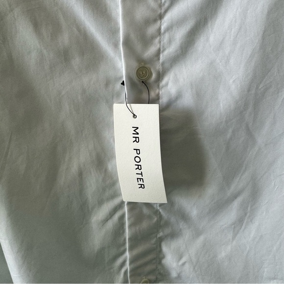 Gabriela Hearst Mr Porter white Quevedo slim fit button down men’s shirt size 40 - Picture 11 of 14